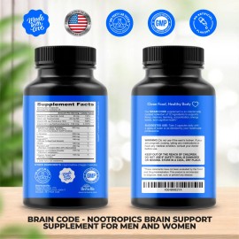 Herbame Brain Code Suplemento Nootrópico 90 Cápsulas