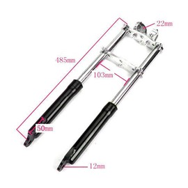 YIYIBYUS Front Fork Shocker 2 stroke 49CC Small mini Triple Dirt Pit Bike Pro Trail Upside Down Front Fork for Dirt Bike Motorcycle Minibike,Black