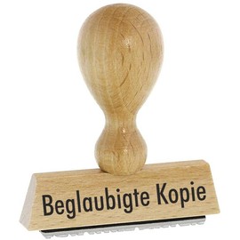 Warehouse Stamp - Certified Copy - Kaufhaus2010 Beech Wood Stamp - Warehouse Text Stamp for Labelling 4 cm Long