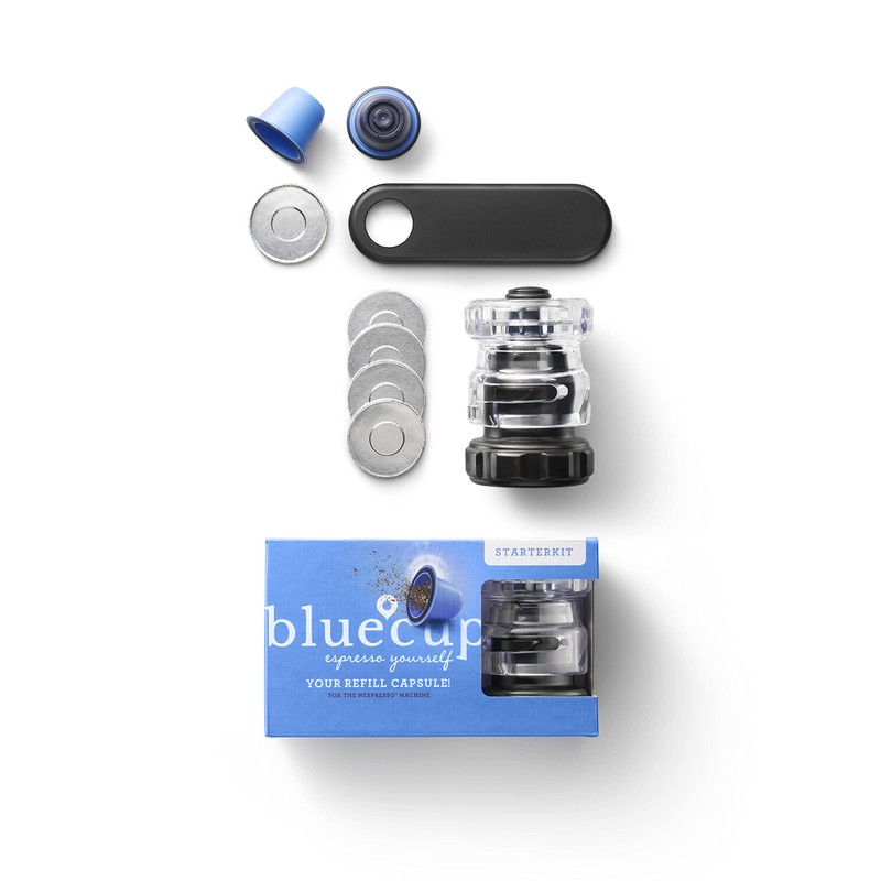 BLUECUP Reusable Capsules Nespresso, Refillable Pods Compatible with Nespresso Machines