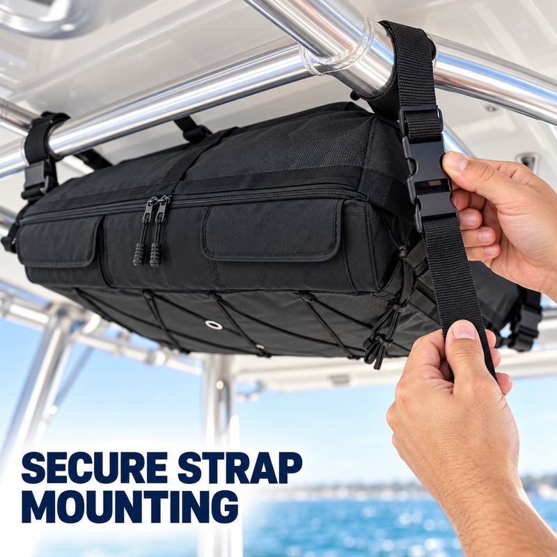 600D Oxford T-Top Boat Life Jacket Storage Bag, 35 x