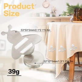 Ruikdly Pack of 10 Tablecloth Weights Magnetic Tablecloths Weights Outdoor Tablecloth Weights Made of Stainless Steel Tablecloths Weight for Family Outdoor Party, Camping, Wedding, Garden, Picnic