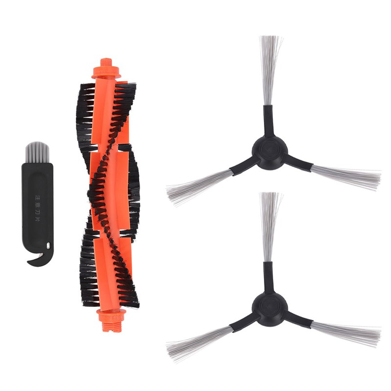 Main Brush Side Brush Cleaning Brush Set Replacement Fit for