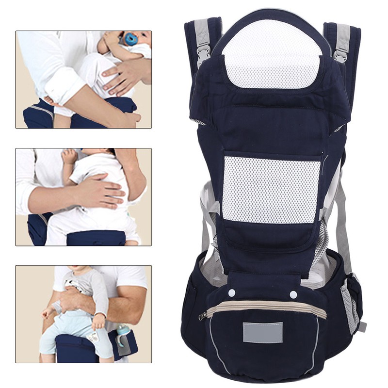 Infant Hipseat Multifunction Ergonomic Baby Wrap Breathable Newborn Front Facing