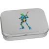 Azeeda 110mm 'Rockin' Rainbow Robot' Metal Hinged Tin/Storage Box (TT00235000)