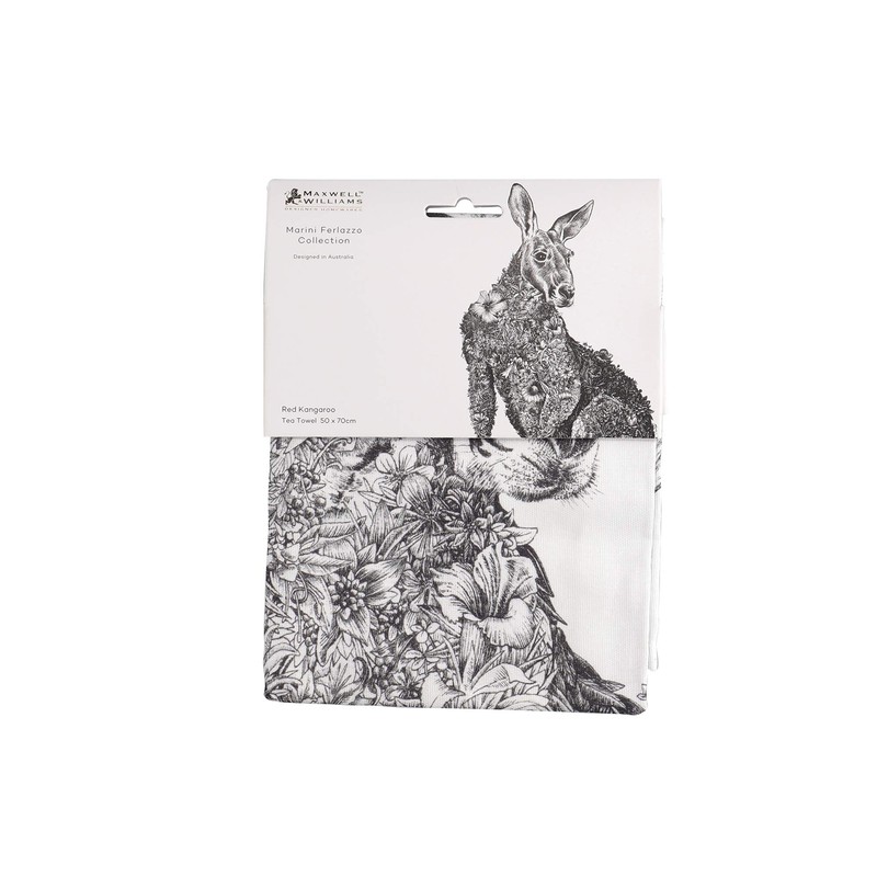 Maxwell & Williams Marini Ferlazzo Tea Towel with Kangaroo Animal