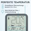 ADE Aquarium Thermometer Digital for Gluing from Outside Temperature Display