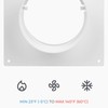 HVAC OV 4" inch Plastic Straight or Flexible Pipe Flange