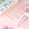 MELLIEX Pack of 4 U-shaped hair pins, French style hair