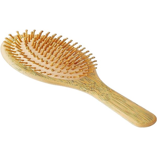 Hair Brush, Antistatic Massage Hair Brush, Natural Bamboo Wood Hair Brush for Thick, Thin, Curly & Wet Hair