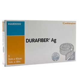 DuraFiber Ag Silver Antimicrobial Dressings, 45 x 2 cm