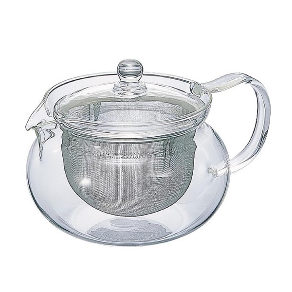 Hario 'ChaCha Kyusu Maru' Teapot Heatproof Glass Teapot 700 mL, Glass