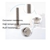 cSeao 1/4-20 x 1-1/4" Flanged Hex Head Bolts Flange Hexagon