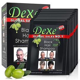 Instant Hair Dye - Black Hair Shampoo - (3) Black Color - Simple to Use - Last 30 days - Natural Ingredients!