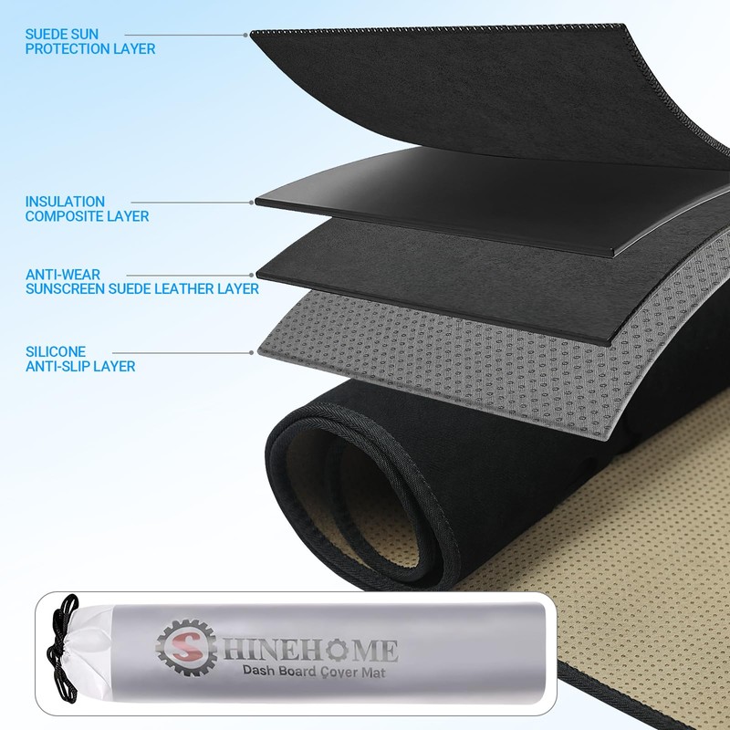 Dash Cover Mat Compatible with 2010 2011 2012 2013 2014