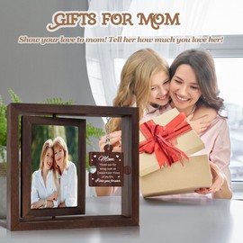 LIFLARMED Birthday Gifts for Mom - Mom Gifts from Daughters, Christmas Mothers Day Gift for Moms, Moms Picture Frame Display Two 4x6 Photos