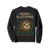 Merry Slothmas Santa Sloth Ugly Christmas Sweater Sweatshirt