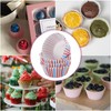sourcing map 100 Count Cupcake Liners Bright Rainbow Cupcake Cups