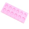 EPYHREHM 12-Cavity Round Silicone Chocolate Molds Lollipop Hard Candy Mold