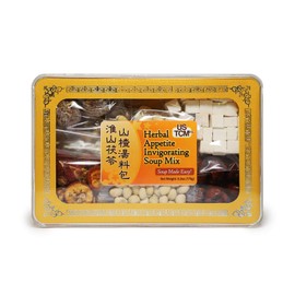 Herbal Appetite Invigorating Soup Mix Soup Base 淮山茯苓山楂湯料包 Soup Made Easy! 3-4 Servings 6.2oz