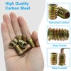 Moicstiy 30 Pcs 5/16"-18 x 20mm Threaded Inserts for Wood,