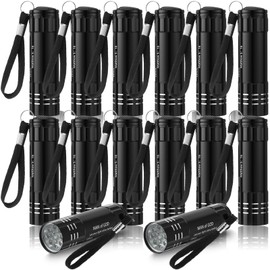 Glooglitter 12 Pcs Man of God Gifts Mini Flashlights Bulk, Aluminum Handheld Flash Light with Lanyard Small LED Flashlights Church Gifts for Men Dad Father's Day Christmas Religious Party Favors