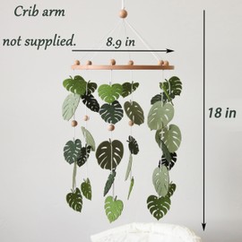 Green Leaf Mobile for Crib Mobile Forest Baby Mobile Green Forest Nursery décor