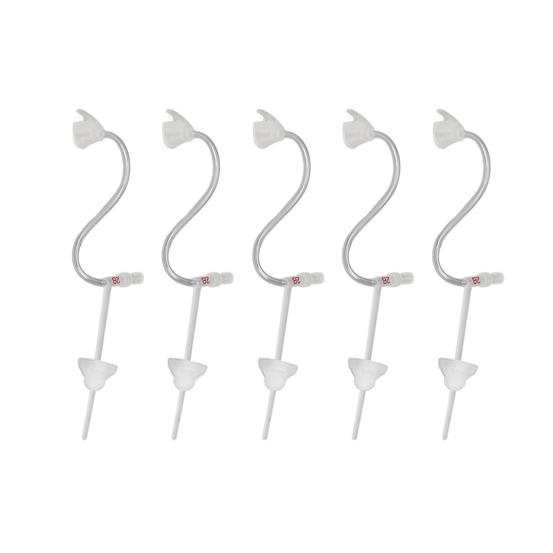 5pcs Sound Amplifier Tubes Single Layer Eartips Replacement Accessory Reduce