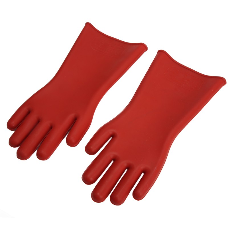 Pair of Electrical Insulated Gloves Natural Rubber Anti Electricity 10000V
