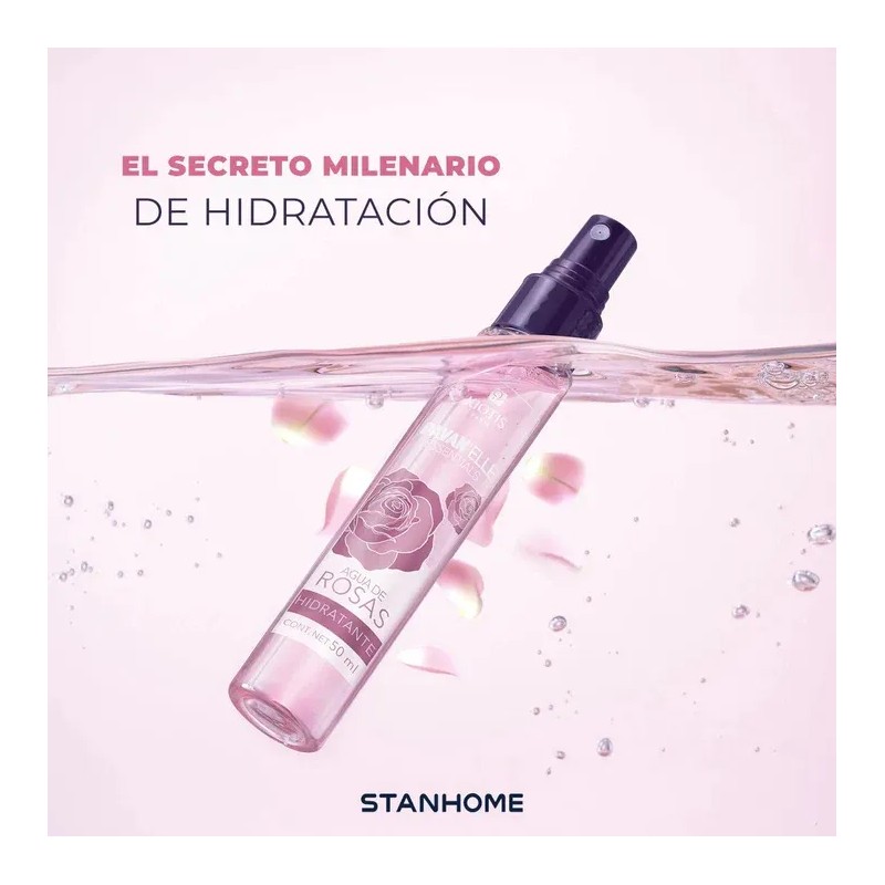 Set De Limpieza Facial Agua De Rosas Pavan'elle - Kiotis