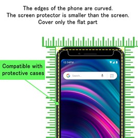 Tzstz 3 Pieces Tempered Glass Screen Protector for BLU C5L MAX 2024 Hardness 9H Anti Scratch HD Screen Protector Film