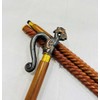 Wooden Walking Cane with Brass Handle | Handmade Walking Cane