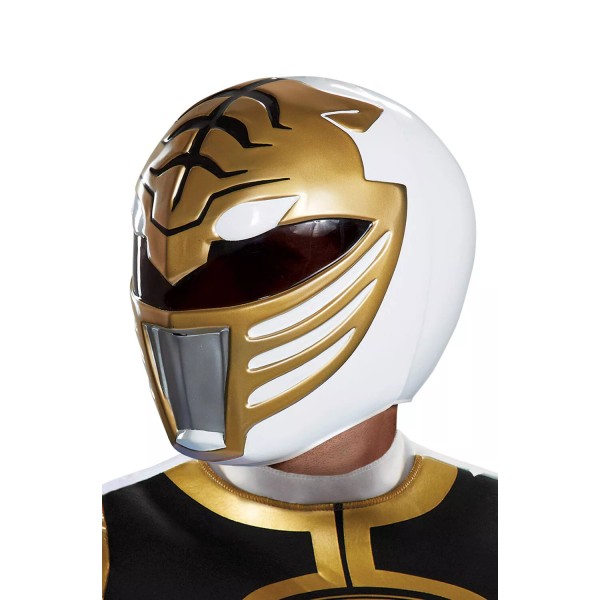 Disguise Mighty Morphin Power Rangers White Ranger Adult Helmet