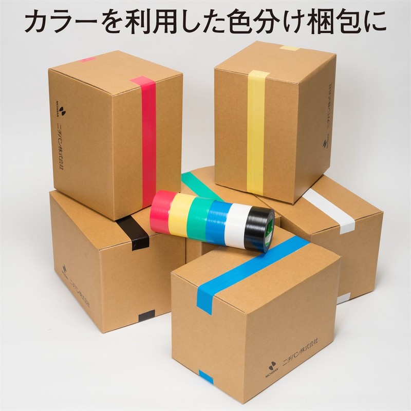 ニチバン 布テープ 50mm×25m巻 1216-50 黒