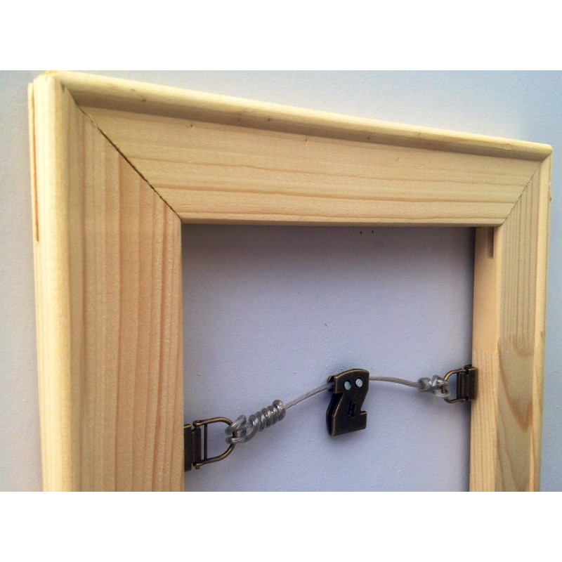 HangZ 34053 Canvas Flat Mount Sawtooth Hook Picture Hanger Kit,