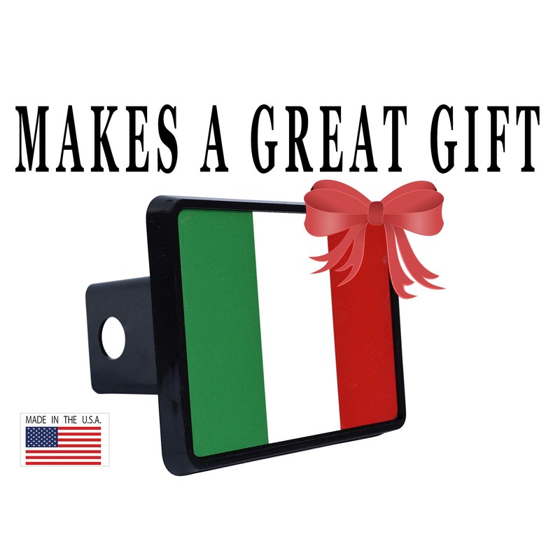 Rogue River Tactical Italian Flag Trailer Hitch Cover Plug Gift