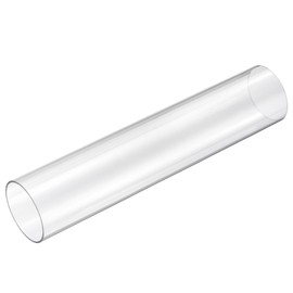 sourcing map Rigid Round Clear Tubing 61mm(2 3/8") ID x 65mm(2 9/16") OD x 1Ft(305mm) Length Plastic Tube