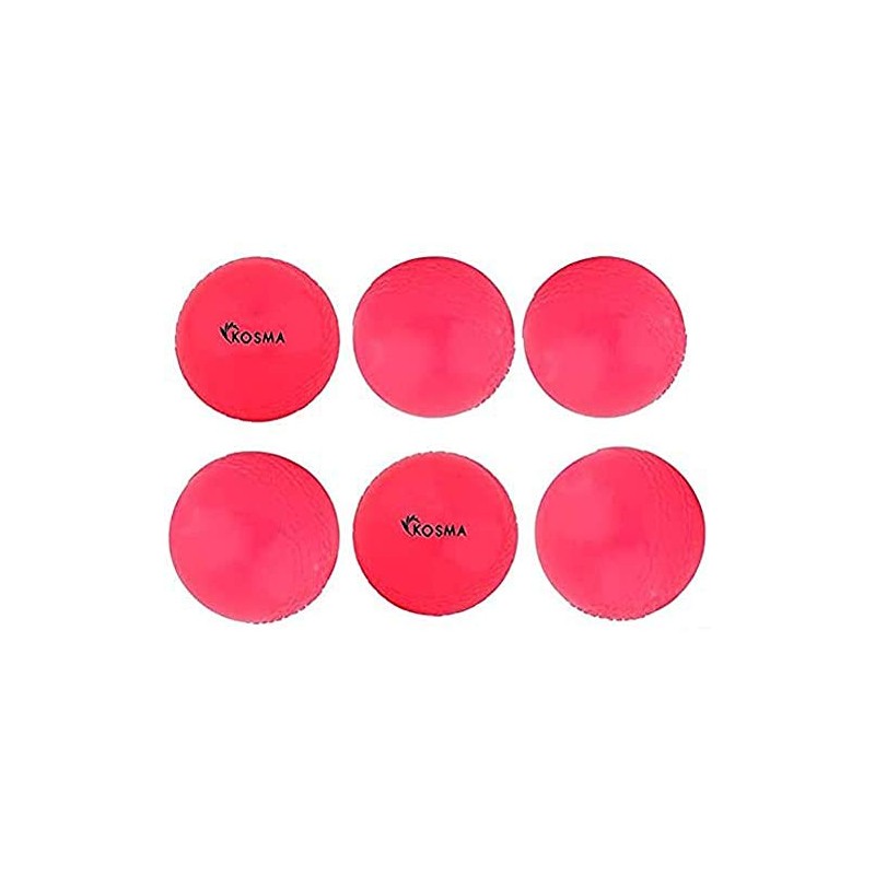 Kosma Pack of 6 Windball Cricket Ball | Indoor &
