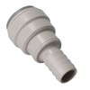15mm Push Fit Pipe to 1/2" Hose Tail Barb Adapter