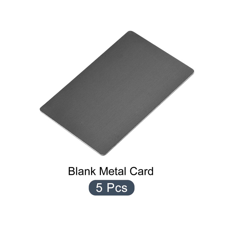 METALLIXITY Blank Metal Cards 100mm x 60mm x 0.8mm 5pcs