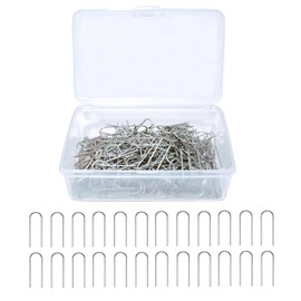 300 Pieces High Temperature Nichrome Wire Jump Rings for Ceramic Ornaments, Glass Projects, Porcelain and Stoneware, Wire Diameter 21 Gauge, with Plastic Storage Box