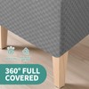 YEMYHOM Ottoman Cover Latest Jacquard Design High Stretch Folding Storage