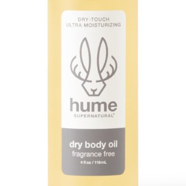 HUME SUPERNATURAL Dry Body Oil Spray - Moisturizing Oil for Dry Skin, After Shower Body Oils for Women and Men, Oil Body Spray, Nourishing, Hydration, Glow, Fragrance Free, 1 Pack