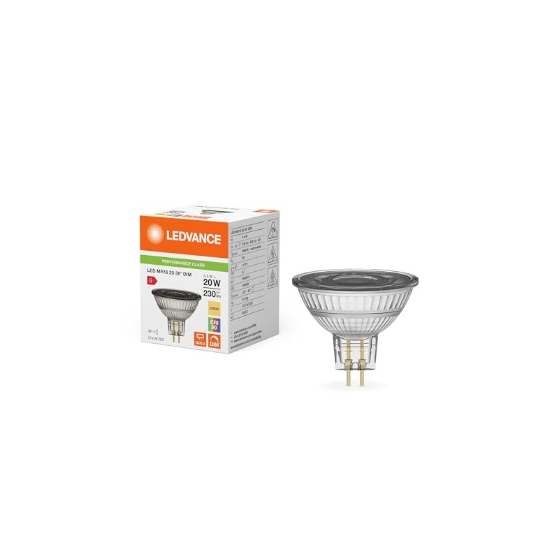 LEDVANCE LED MR16 20 36° DIM P 3.4W 930 GU5.3