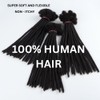 Curly Que Locs 100% Real Human Hair Dreadlock Extensions 0.4cm