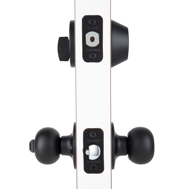 BRINKS - Transitional Single Cylinder Deadbolt, Matte Black - Built