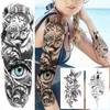 20 Sheets Large Full Arm Temporary Tattoos For Women Girls