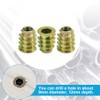 PERFETSELL 50 PCS Threaded Insert Nuts for Wood Furniture, M6x15mm