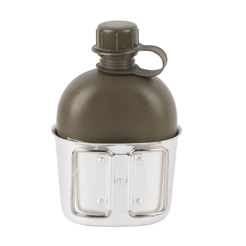 Outdoor Camouflage Bag Army Green Kettle Water Bottle with Aluminum