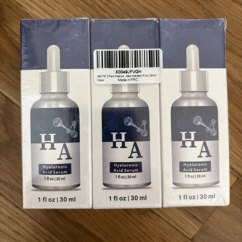 Abote 3 BOTTLES Hyaluronic ACID Serum for face and anti-wrinkle